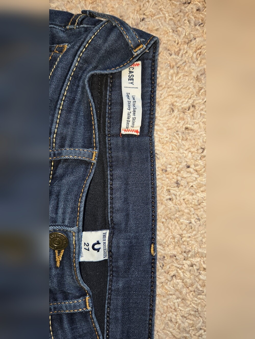 True Religion Sz 27 Halle + Casey Skinny Jeans 3 Pair - Picture 4 of 16